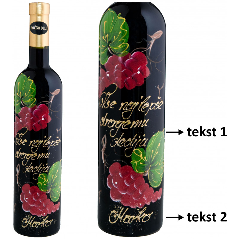Personalizirano vino Amon - Rdeče grozdje - 0.75l (v102)